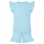 Load image into Gallery viewer, Anglaise frill two piece for personalising (blue)
