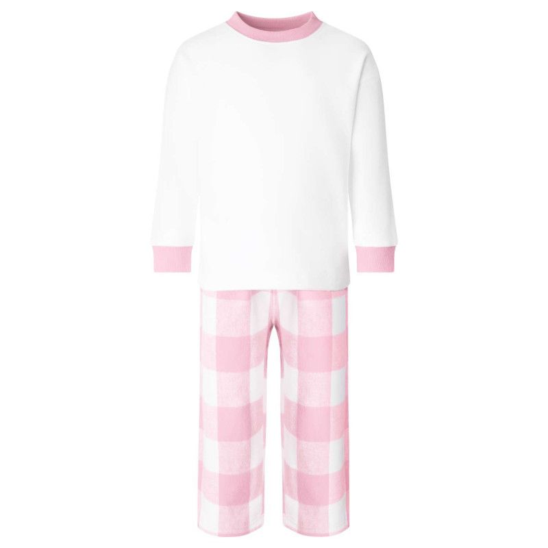 Pink check Christmas Pyjamas