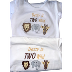 Load image into Gallery viewer, NAME IS TWO WILD - Long Sleeved Tshirt/ thin jumper - for Embroidery personalising - White
