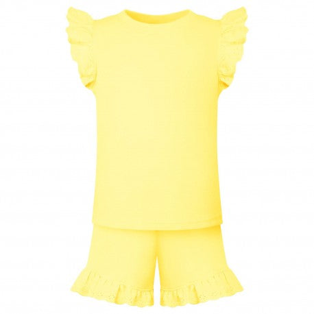 Anglaise frill two piece for personalising (yellow)