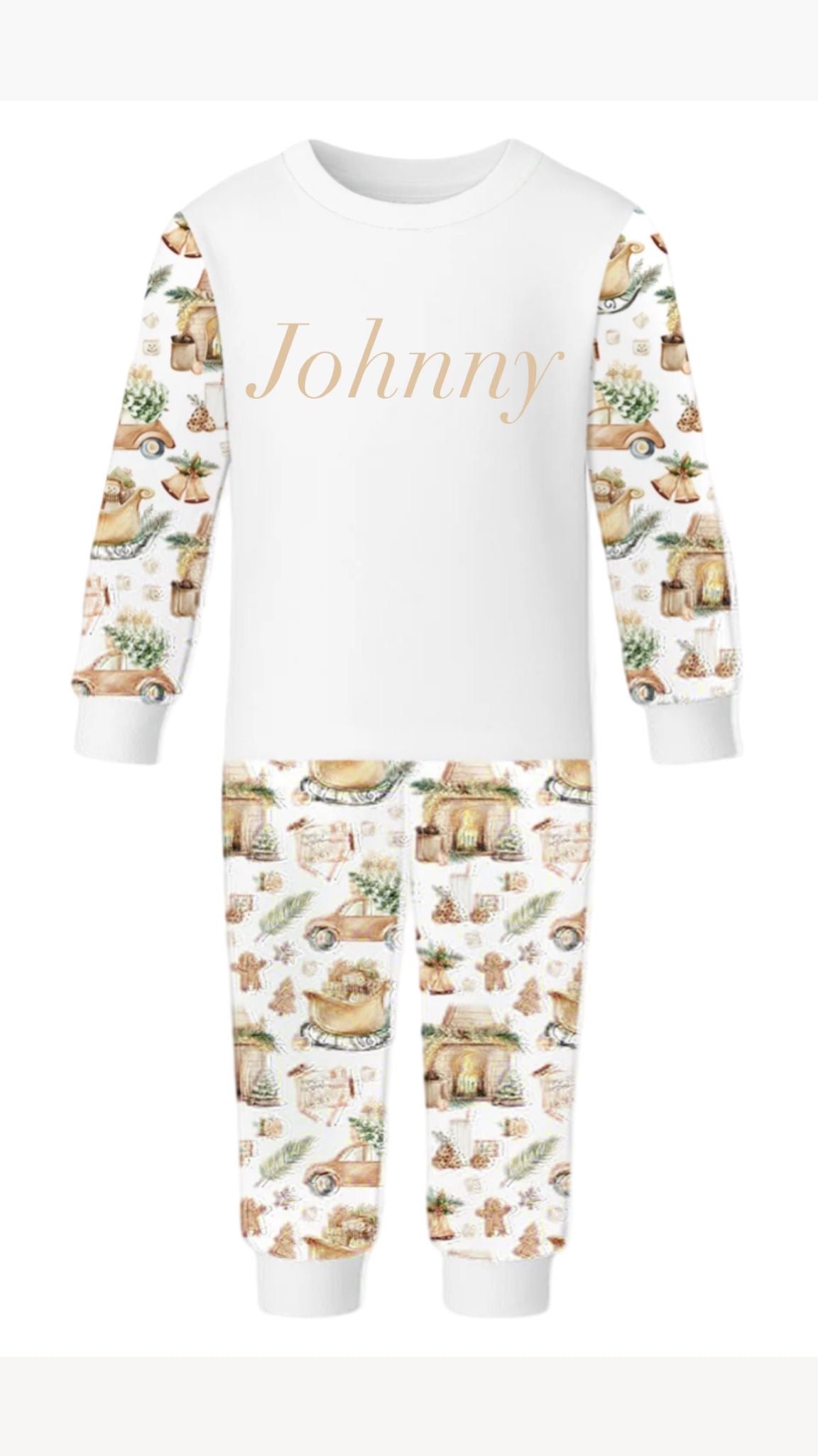 Nude Christmas Pyjamas