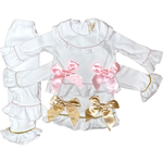 Load image into Gallery viewer, Name on collar - girls luxe pyjamas 🤍
