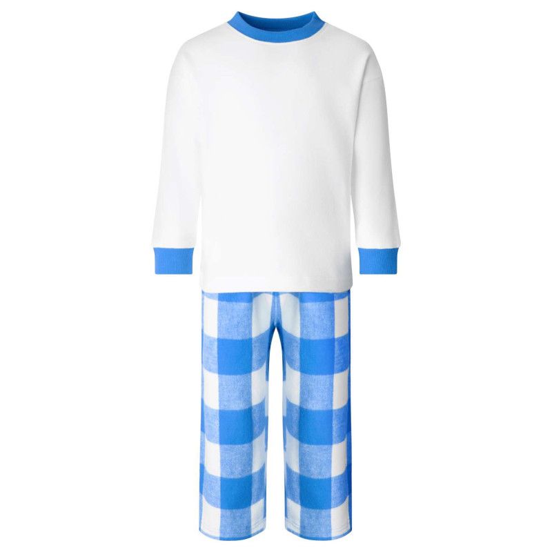 Blue check Christmas Pyjamas