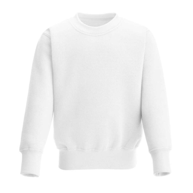 Adult matching White Thick Fleece Jumper for personalising