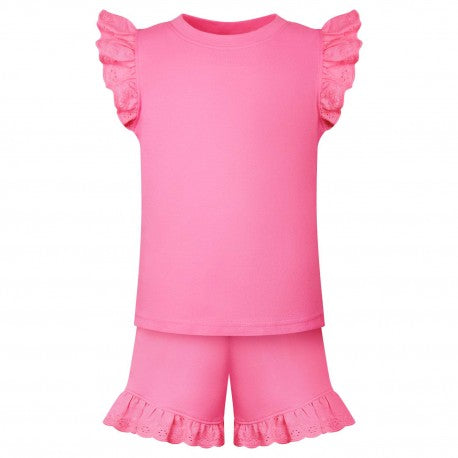 Anglaise frill two piece for personalising (pink)