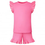 Load image into Gallery viewer, Anglaise frill two piece for personalising (pink)
