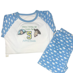 Load image into Gallery viewer, When I wake up I will be (number), cowboy and spaceman pyjamas
