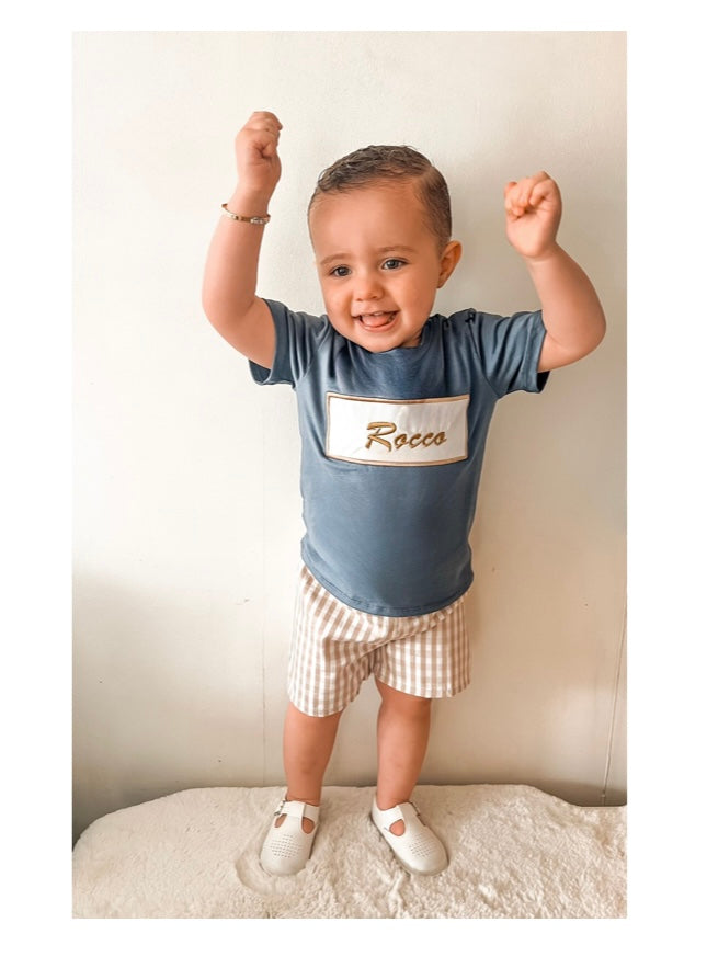 RUDIE-  Gingham Short Set