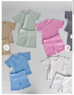 Load image into Gallery viewer, RIBBED SHORT LOUNGE SETS
