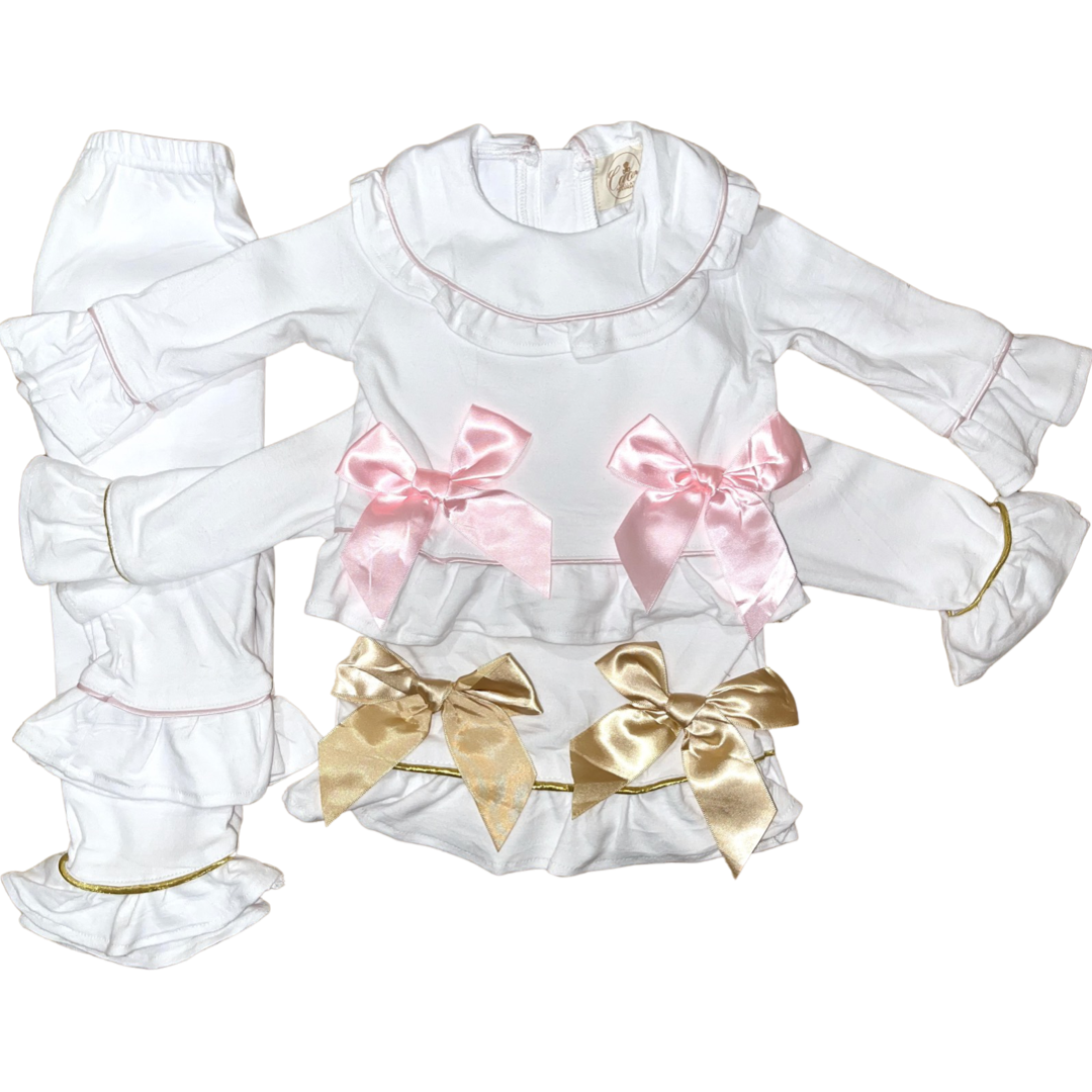 Girls Luxe pyjamas (Choose your own Embroidery options available) 🤍