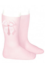 Load image into Gallery viewer, Condor Knee High Bow Socks (White, Pink, Red and Blue)

