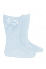 Load image into Gallery viewer, Condor Knee High Bow Socks (White, Pink, Red and Blue)

