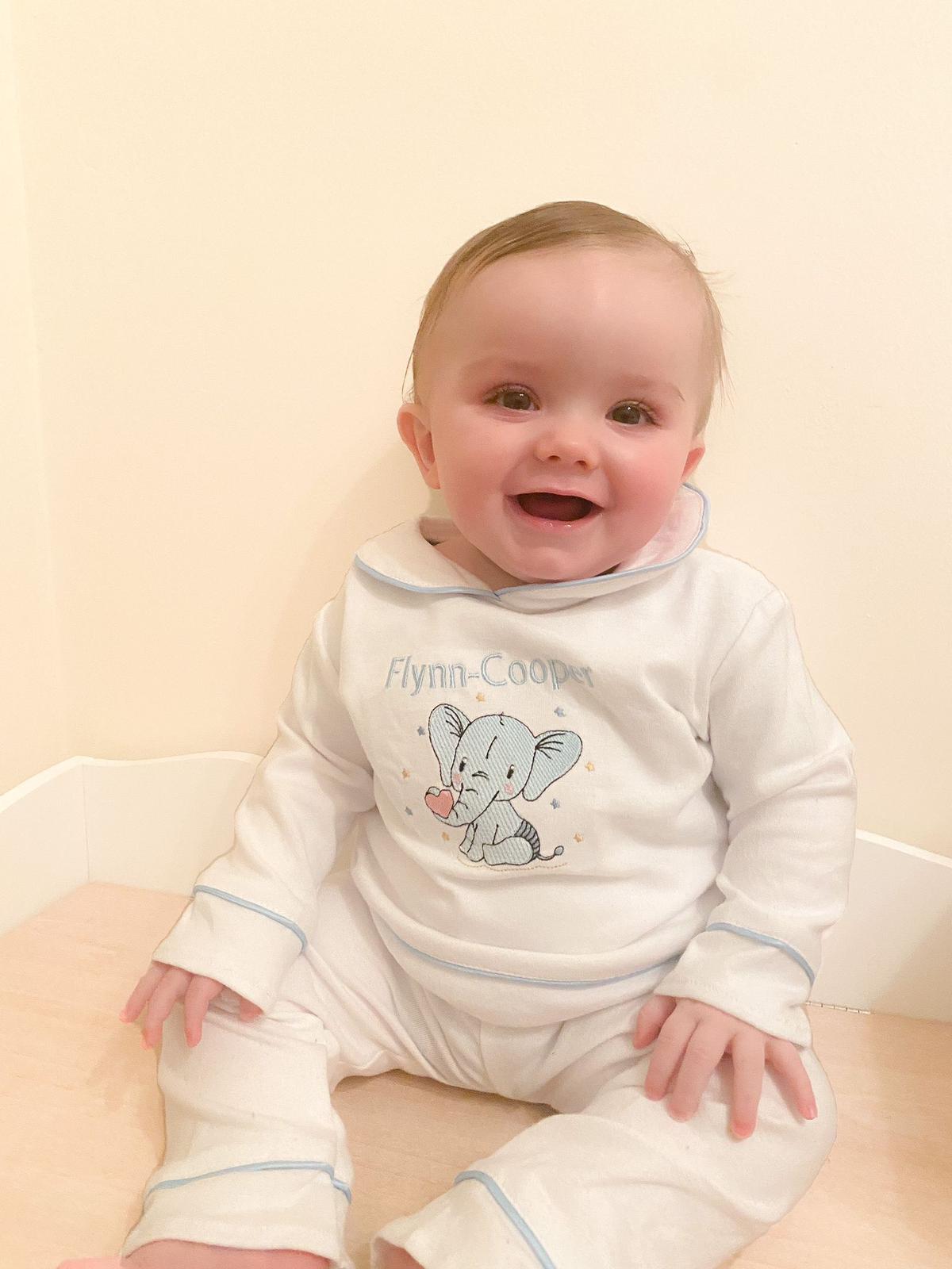 Boys Luxe pyjamas (Choose your own Embroidery options available) 🤍