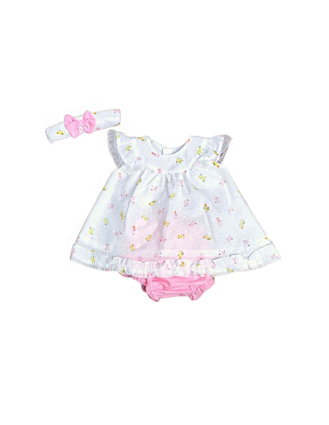 Harper - Baby Ferr Pink Two Piece with Headband