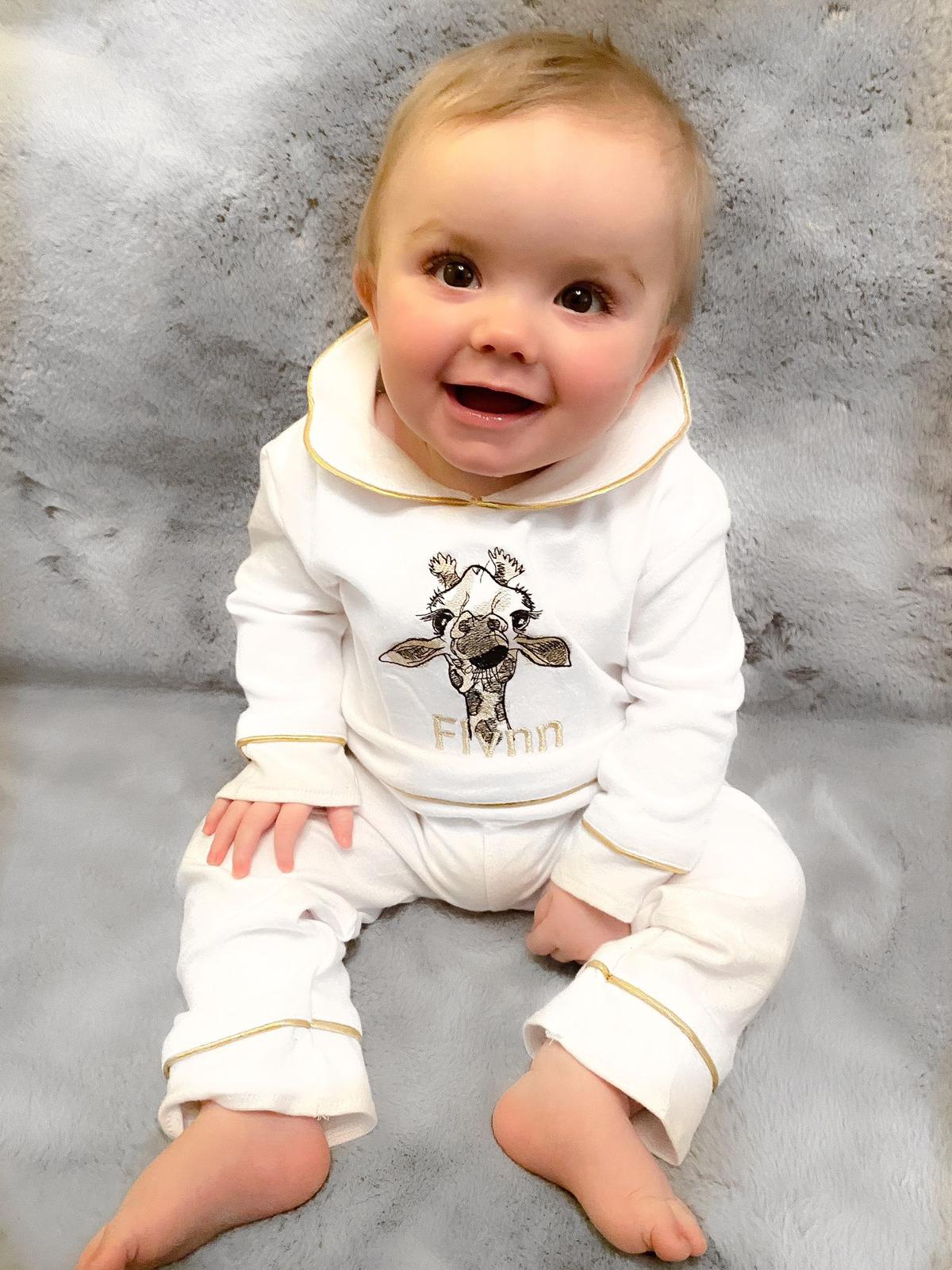 Boys Luxe pyjamas (Choose your own Embroidery options available) 🤍