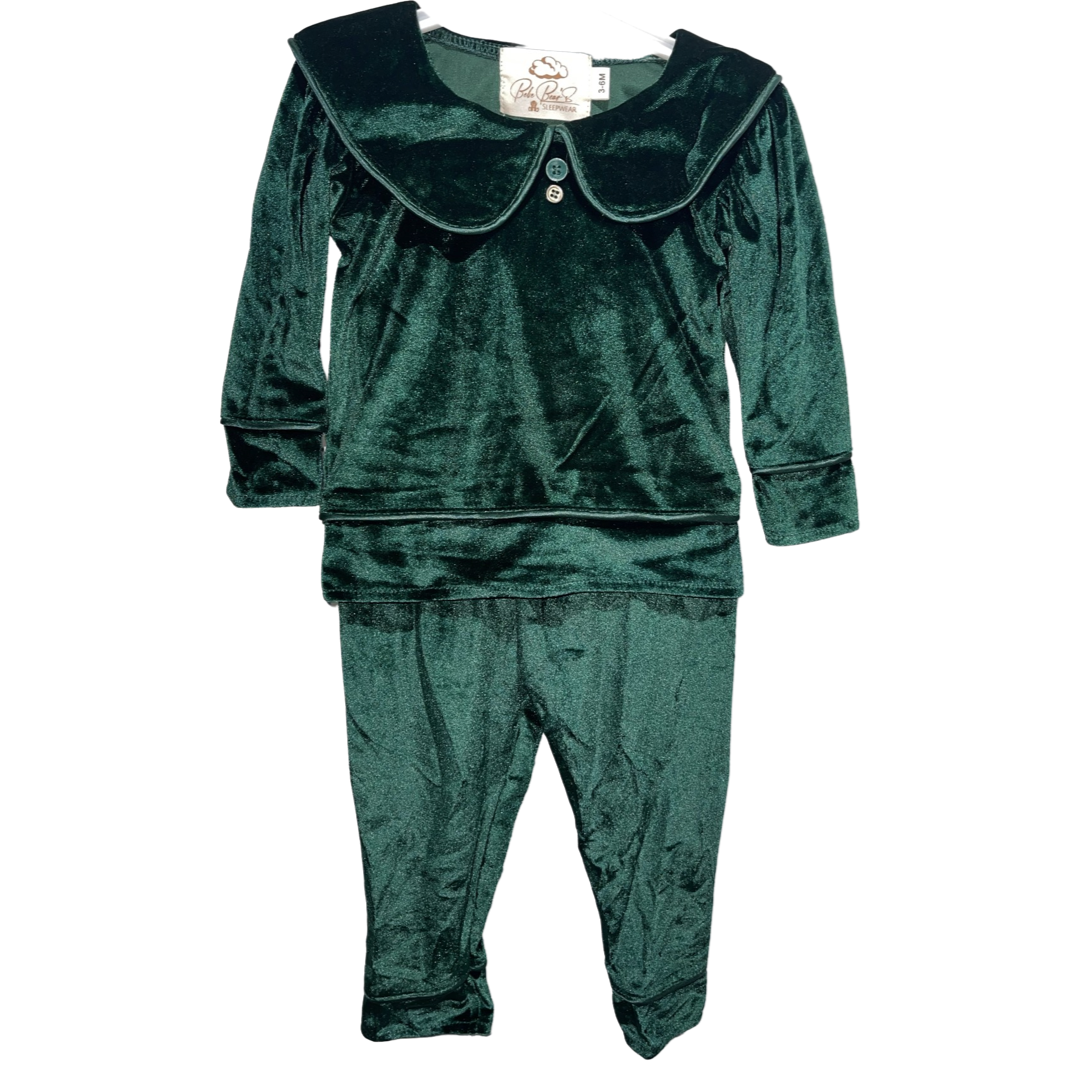 Boys Velvet Pyjamas - Red or Green