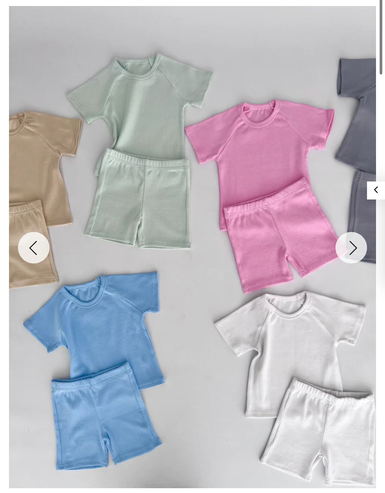 RIBBED SHORT LOUNGE SETS