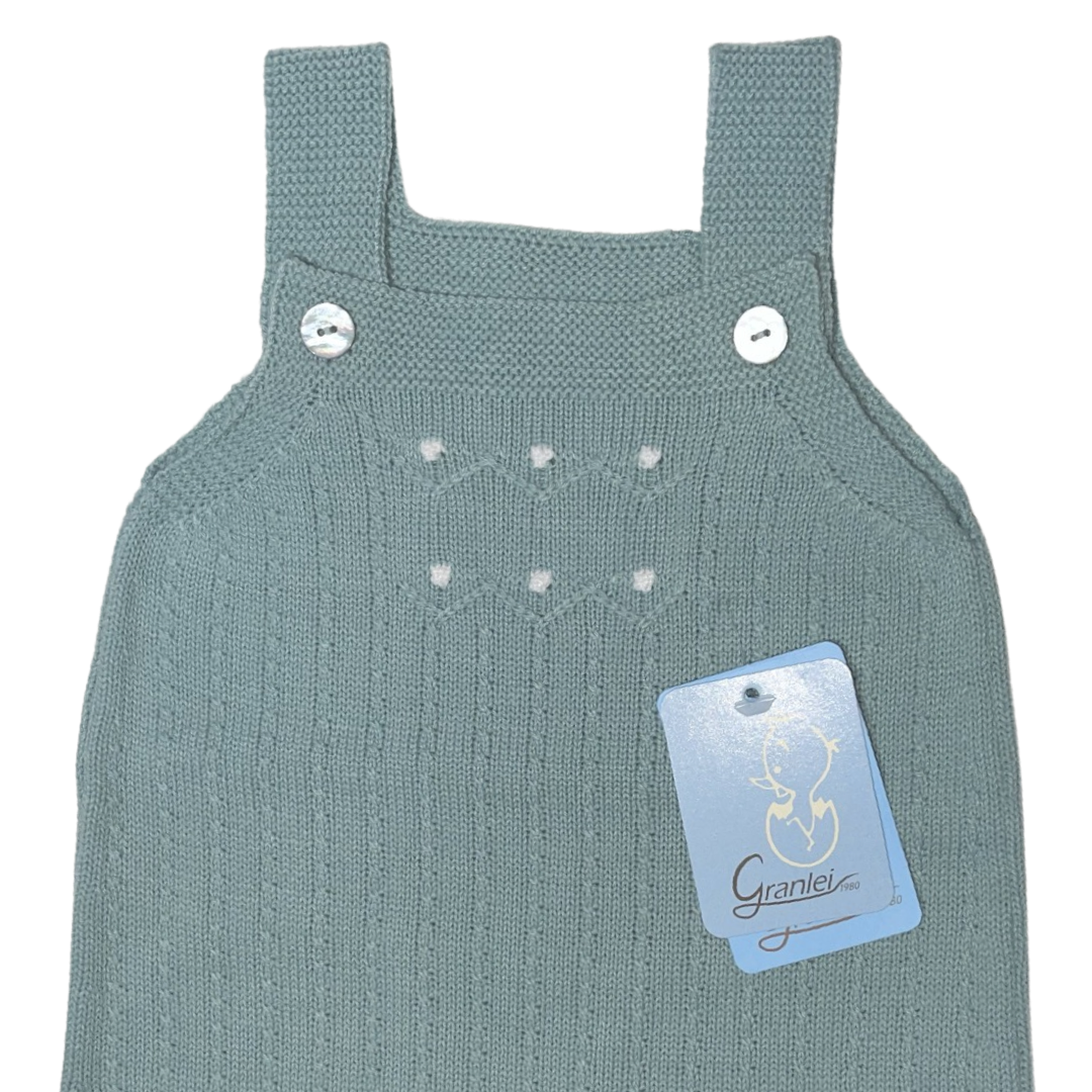 Granlei knit dungaree (Off White, Blue,Pink, Red or Green)