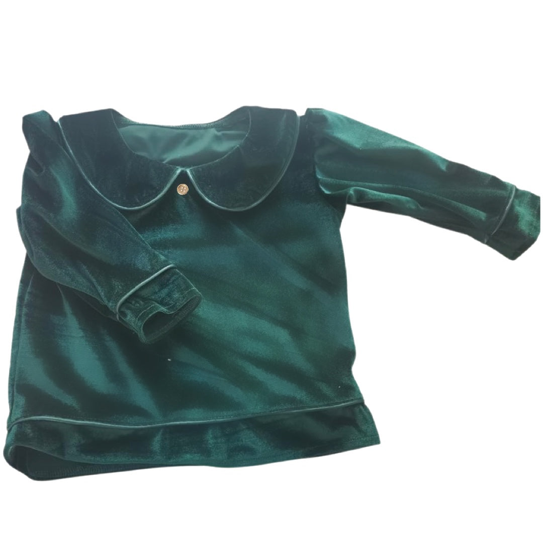 Boys Velvet Pyjamas - Red or Green