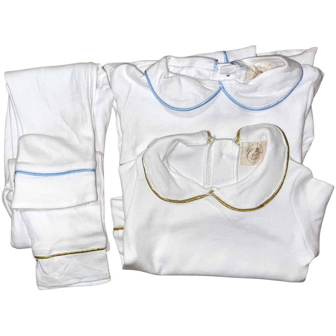 Boys Luxe pyjamas (Choose your own Embroidery options available) 🤍