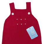 Load image into Gallery viewer, Granlei knit dungaree (Off White, Blue,Pink, Red or Green)
