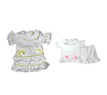 Load image into Gallery viewer, Girls  Luxe pyjamas - Summer Yellow or Pink (Choose your own Embroidery options available) 🤍
