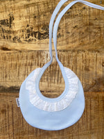 Load image into Gallery viewer, Babidu - Luxury Broderie Bibs - Embroidery Available (Pink, Blue, Dark Beige)
