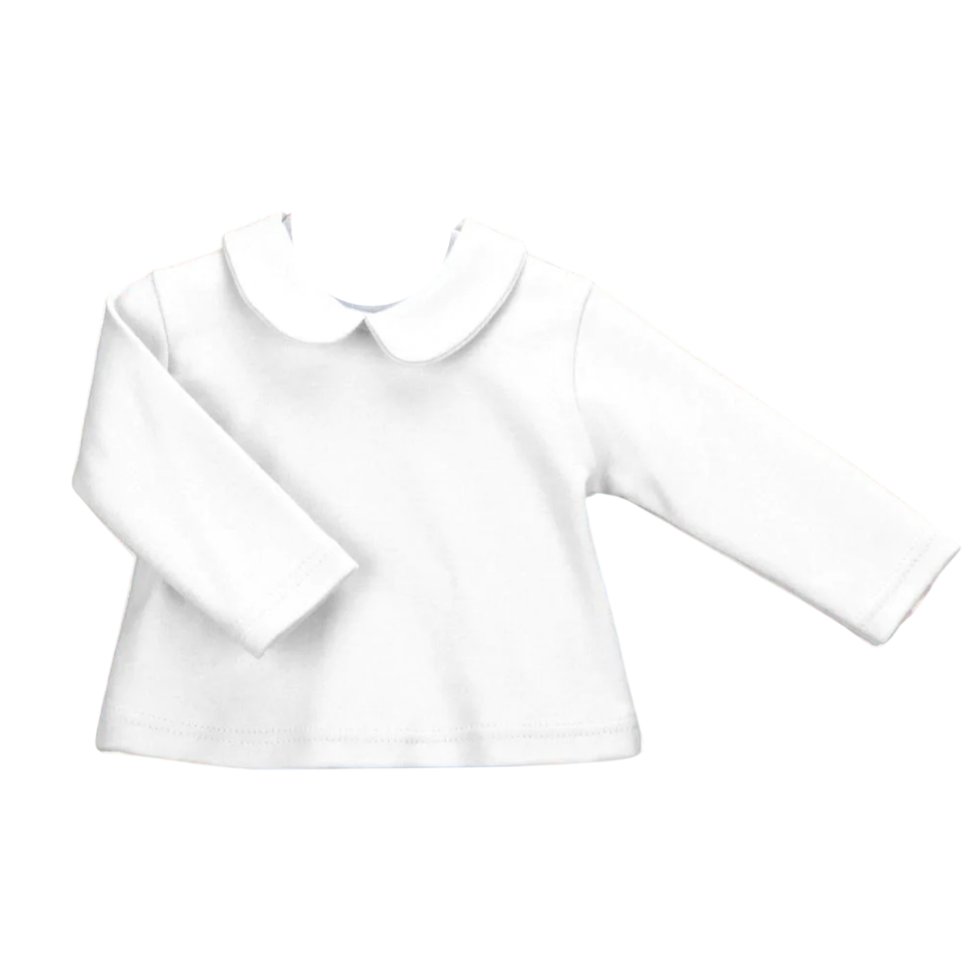 Peter Pan collared boys long sleeve tshirt- Babidu